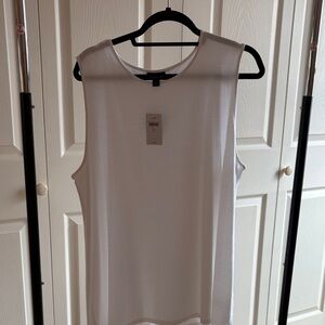 J. Jill Classic White Tank Top